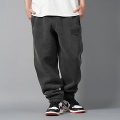 GRAPHIC SWEATPANTS / グラフィック クルーネックスウェットパンツ   (フェデッドブラック)