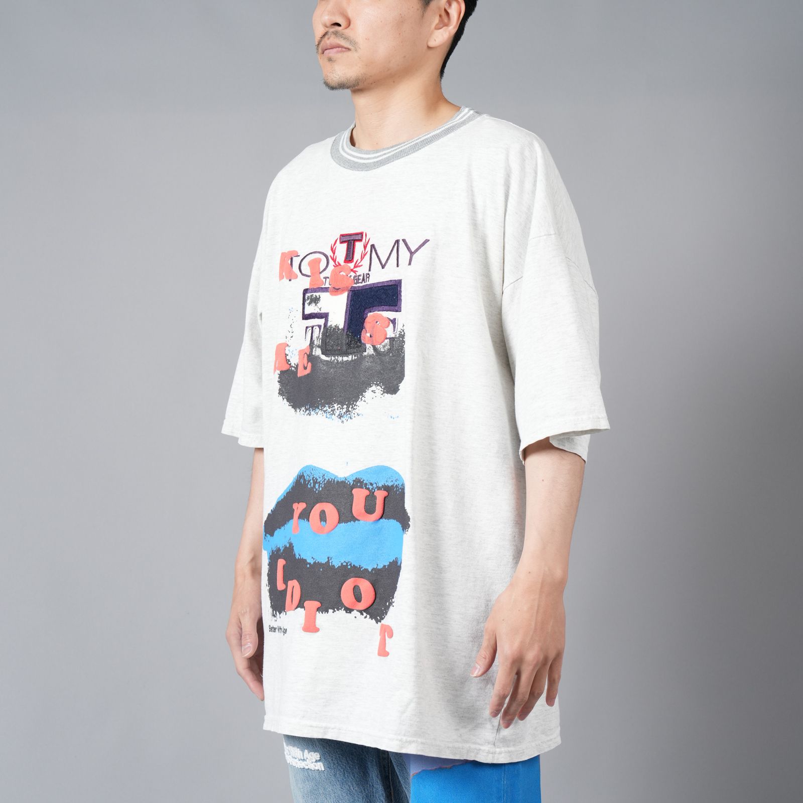 Kissing Idiots Tee / キシング イディオツ Tシャツ [XXLサイズ] (グレー)