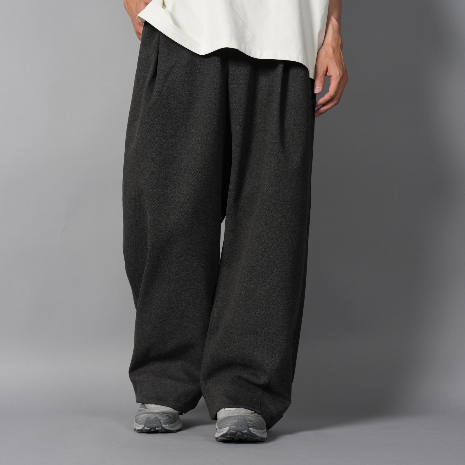 PULL ON PANT / プルオンパンツ (チャコールツィード)