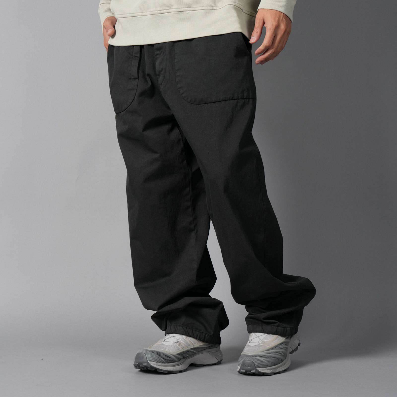 PANTS PANT IN GABARDINE CO/NY / パンツ (ブラック)
