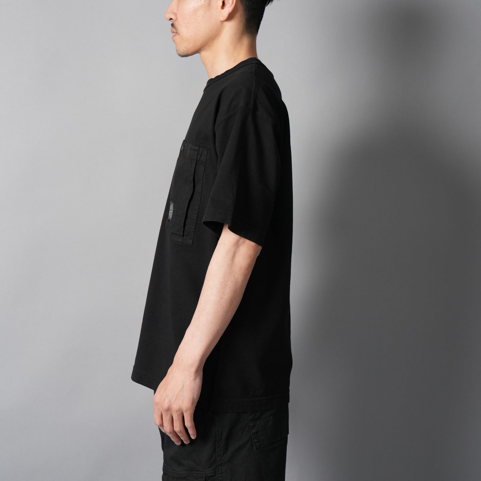2100004 COMBED ORGANIC COTTON JERSEY / Tシャツ (ブラック)