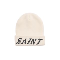 SM-MK8-0000-086 / KNIT CAP / SAINT / WHITE / ニットキャップ (ホワイト)