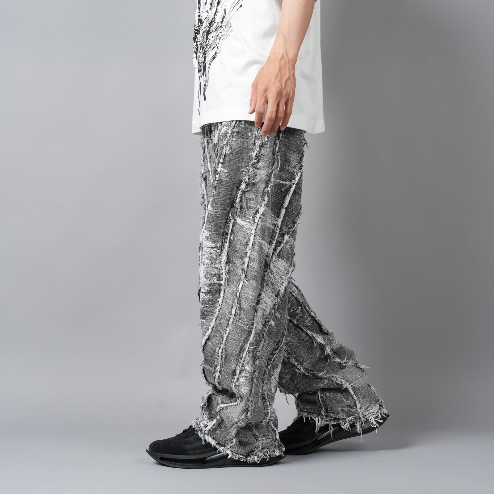 TAAKK denim pants \"BLACK CHEMICAL” TAAKK denim pants BLACK CHEMICAL