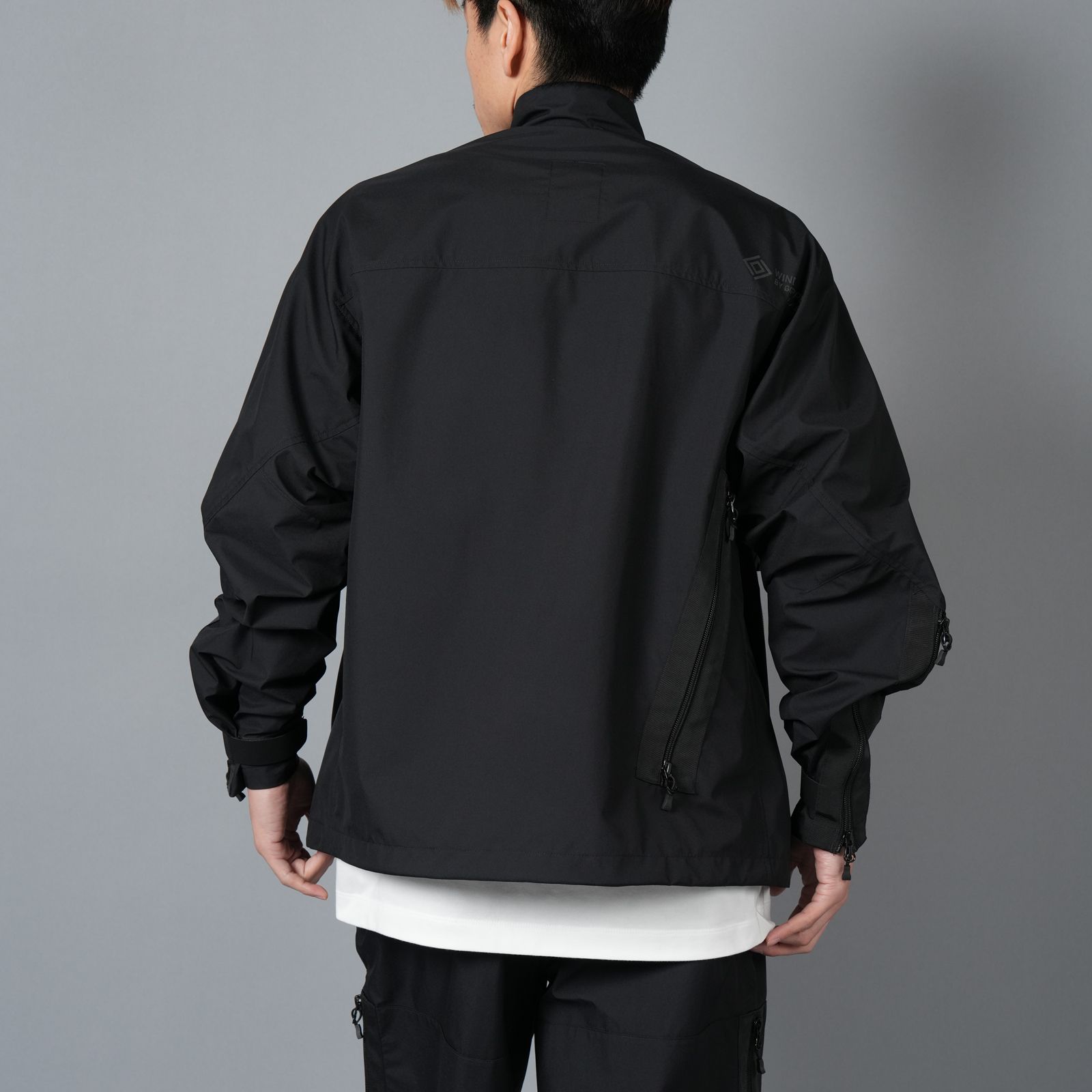 【限定】WINDSTOPPER BY GORE-TEX LABS 30DY/TR2 3L SHIRT BLOUSON / ゴアテックス ラボ スリーレイヤー / シャツ ブルゾン [防水・防風] (ブラック)