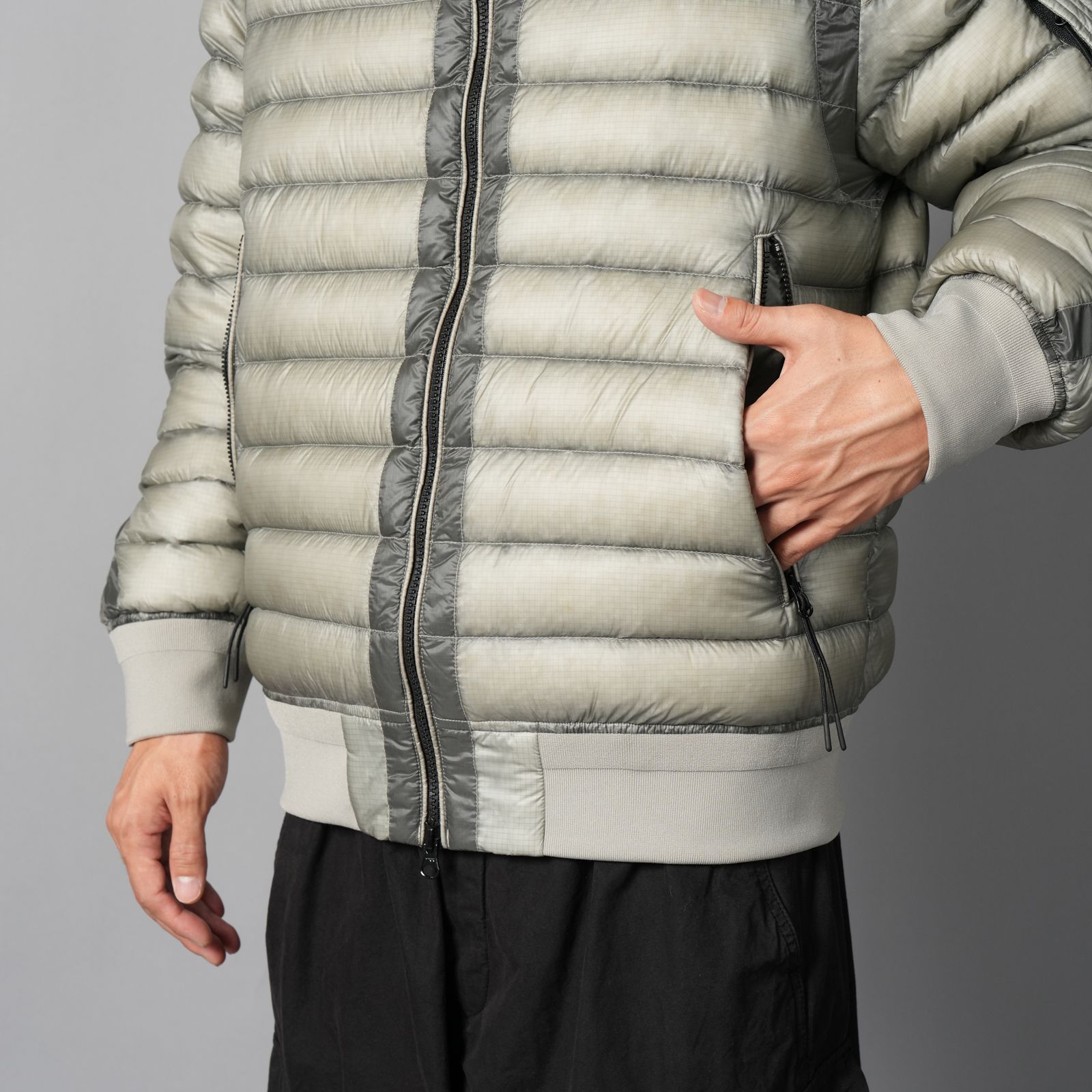 D.D. Shell Hooded Lens Down Jacket / フーデッド レンズ ダウンジャケット (フリントグレー)