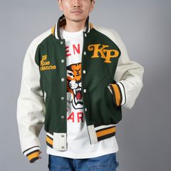 【ラスト1点】【限定】 KENZO x VERDY / 'KENZO BY VERDY' バーシティ ジャケット / スタジャン [ユニセックス] (ダークカーキ)