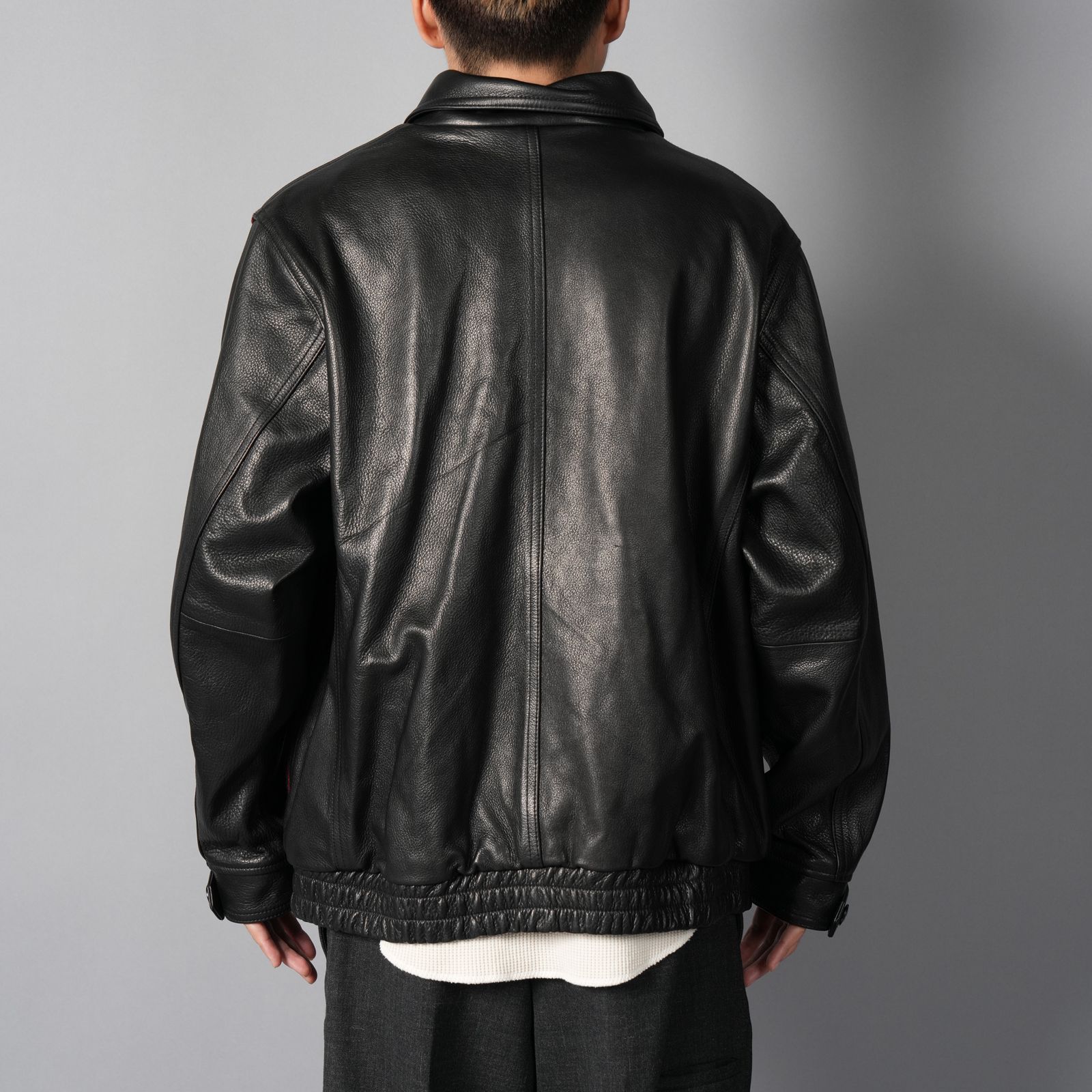 【ラスト1点】Murdoc Leather Jacket / マードックレザージャケット(レッド/ブラック)