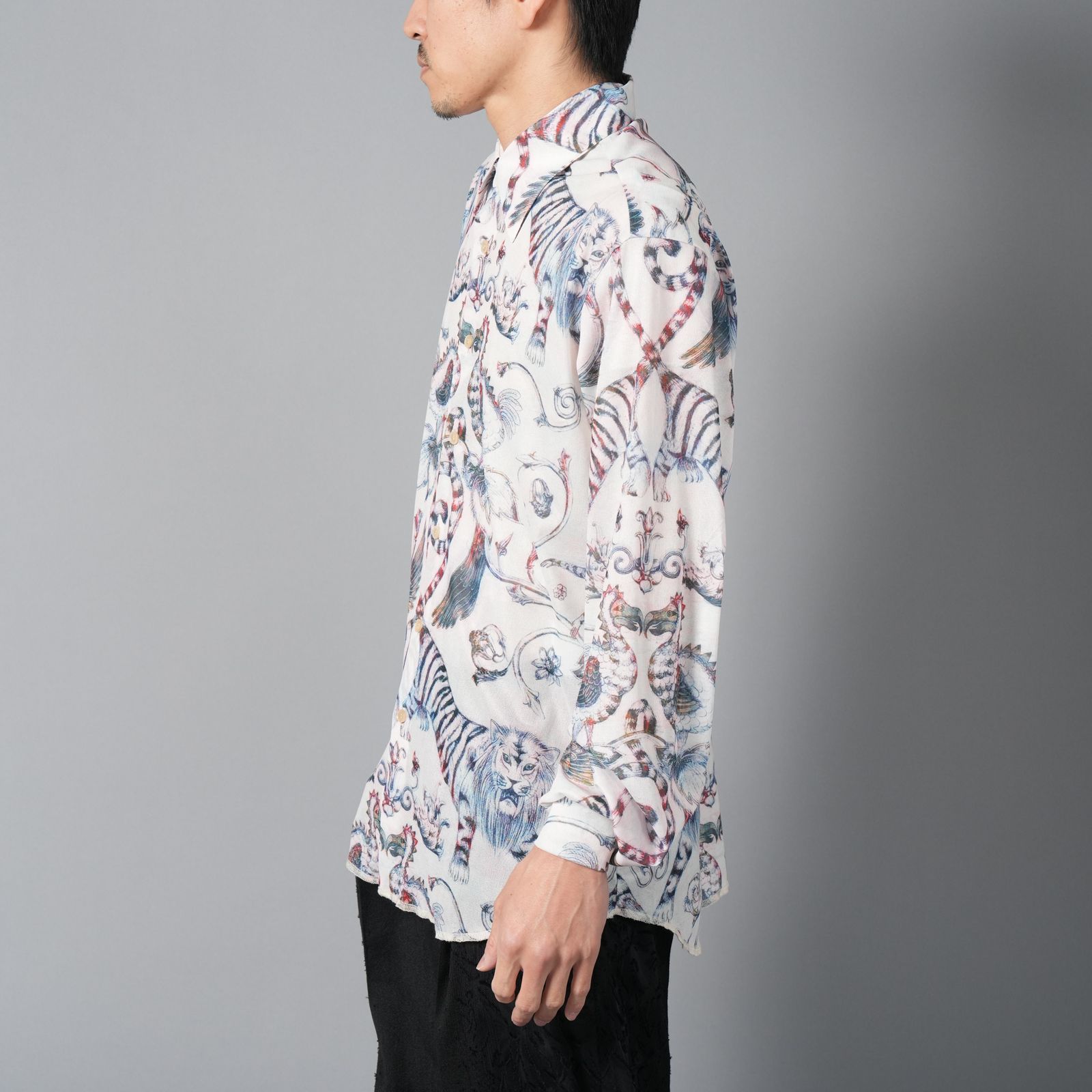 TAAKK - 【ラスト1点】TIE DYE TULLE T / HIGH NECK T-SHIRT