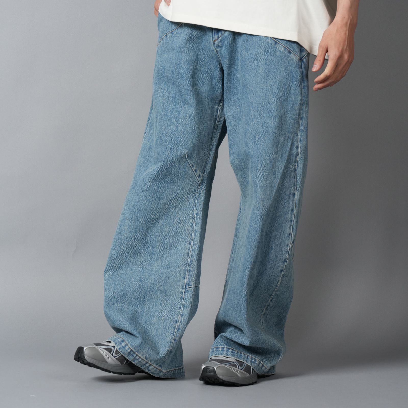 DENIM 410 WORKWEAR JEANS / デニムパンツ (ヴィンテージタイブルーウォッシュ)