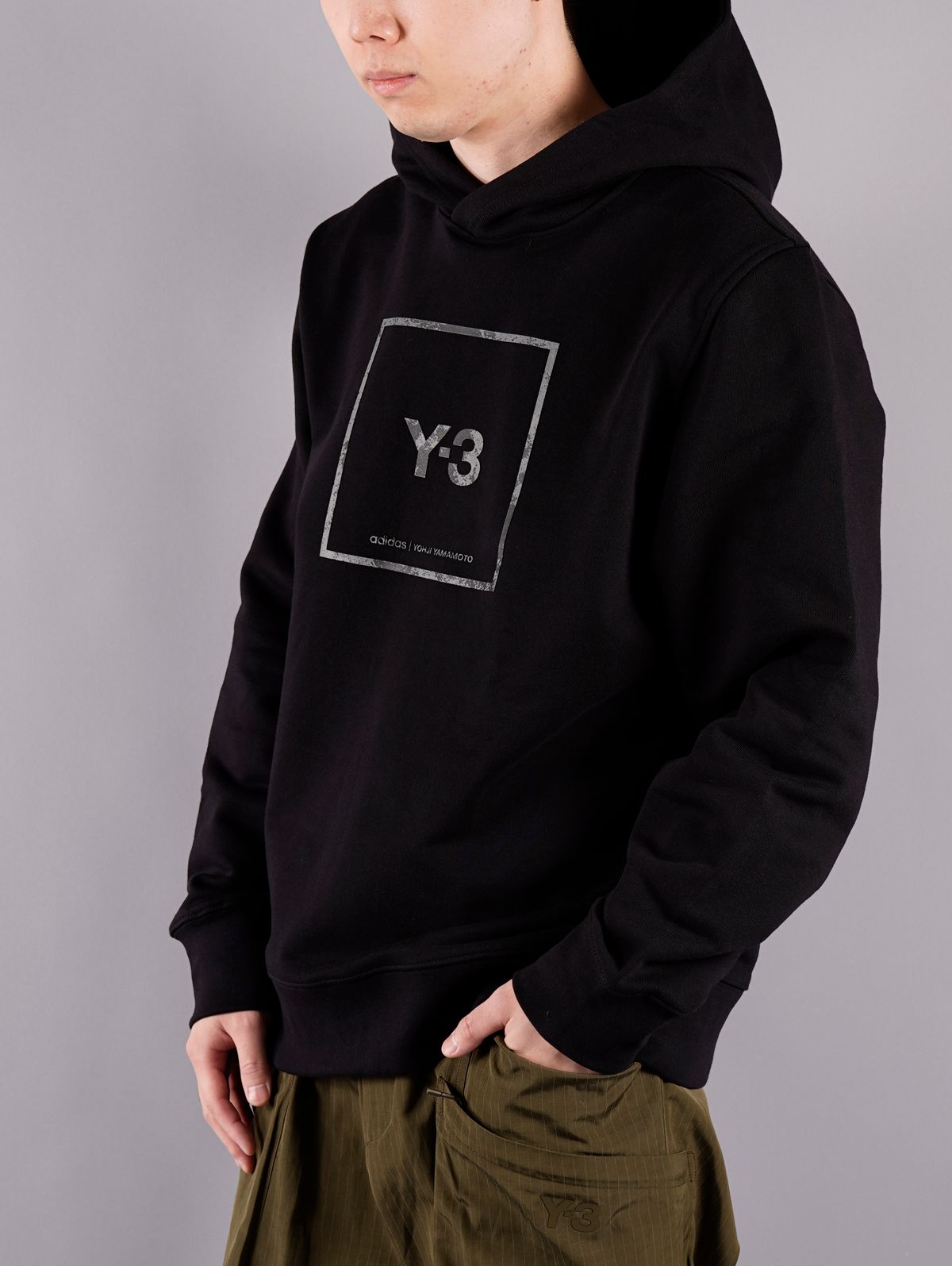 Y-3 - ラスト1点 / U SQUARE LABEL GRAPHIC HOODIE / ユニ ...