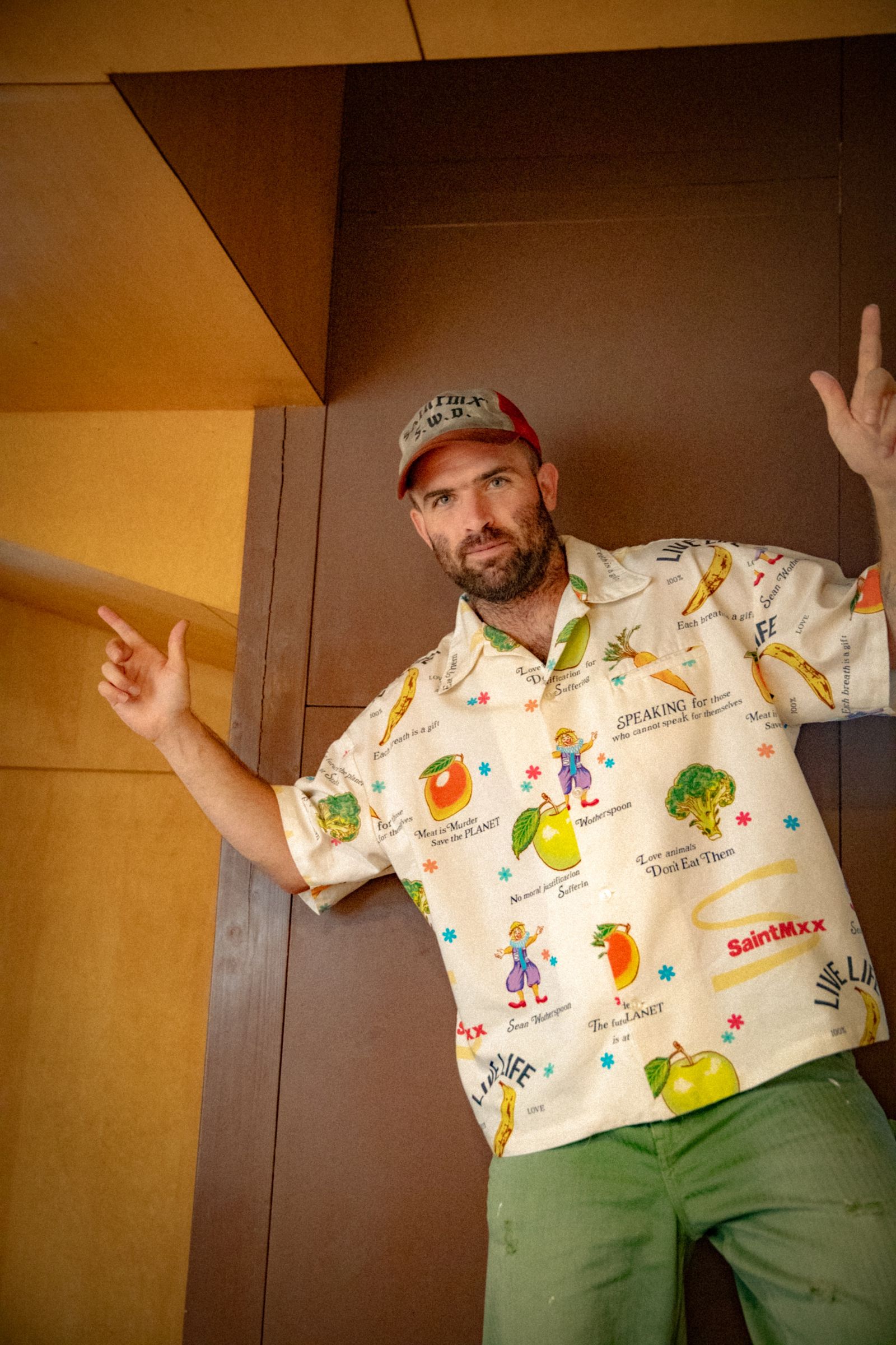 【コラボ】SM-MK8-0000-C10 / SW_OPEN COLLAR SHIRT / WHITE / オープンカラーシャツ  (ホワイト)