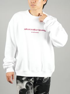 【ラスト1点】 CREWNECK SWEATSHIRT WITH GRAPHIC  / スウェット トレーナー (ホワイト)