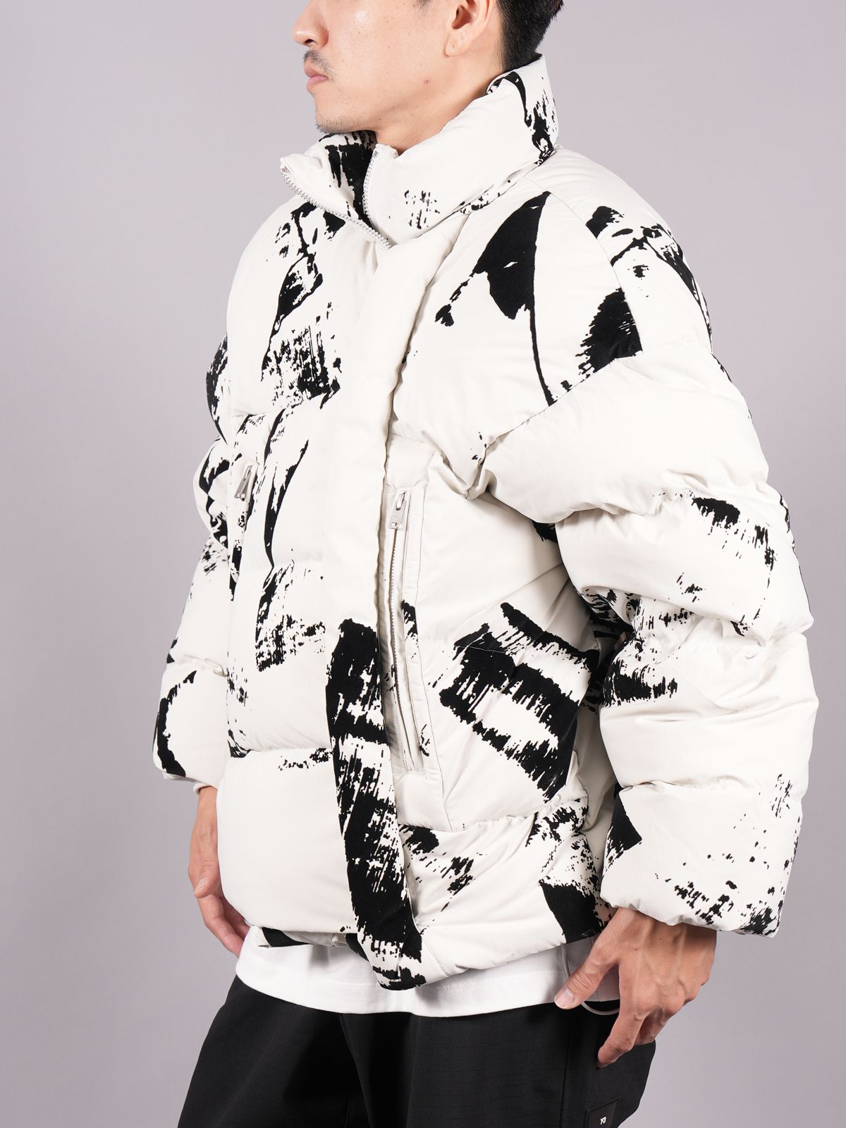 Y-3 - FLOCK PUF JKT / フロック パファー ジャケット (ブラック