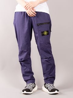 ラスト1点 / STRETCH COTTON TELA 'PARACADUTE'_ GARMENT DYED / カーゴパンツ (ロイヤルブルー)