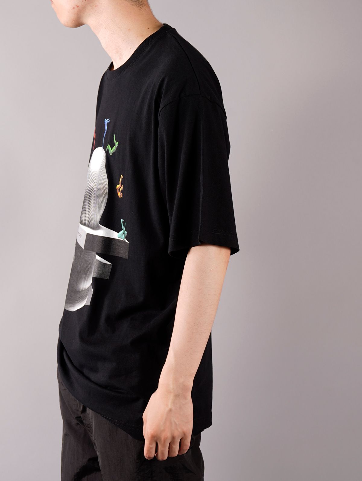 ラスト1点 / WARPED WORLD T-SHIRT / ワープド ワールド Tシャツ (ブラック)