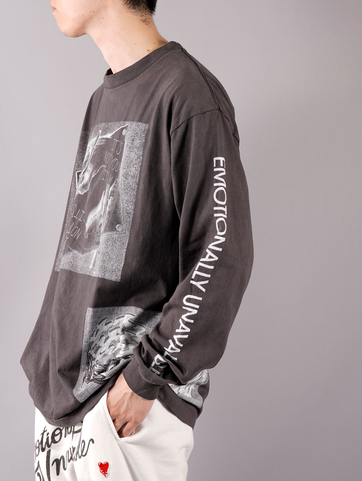 Emotionally Unavailable LS HAND TEE