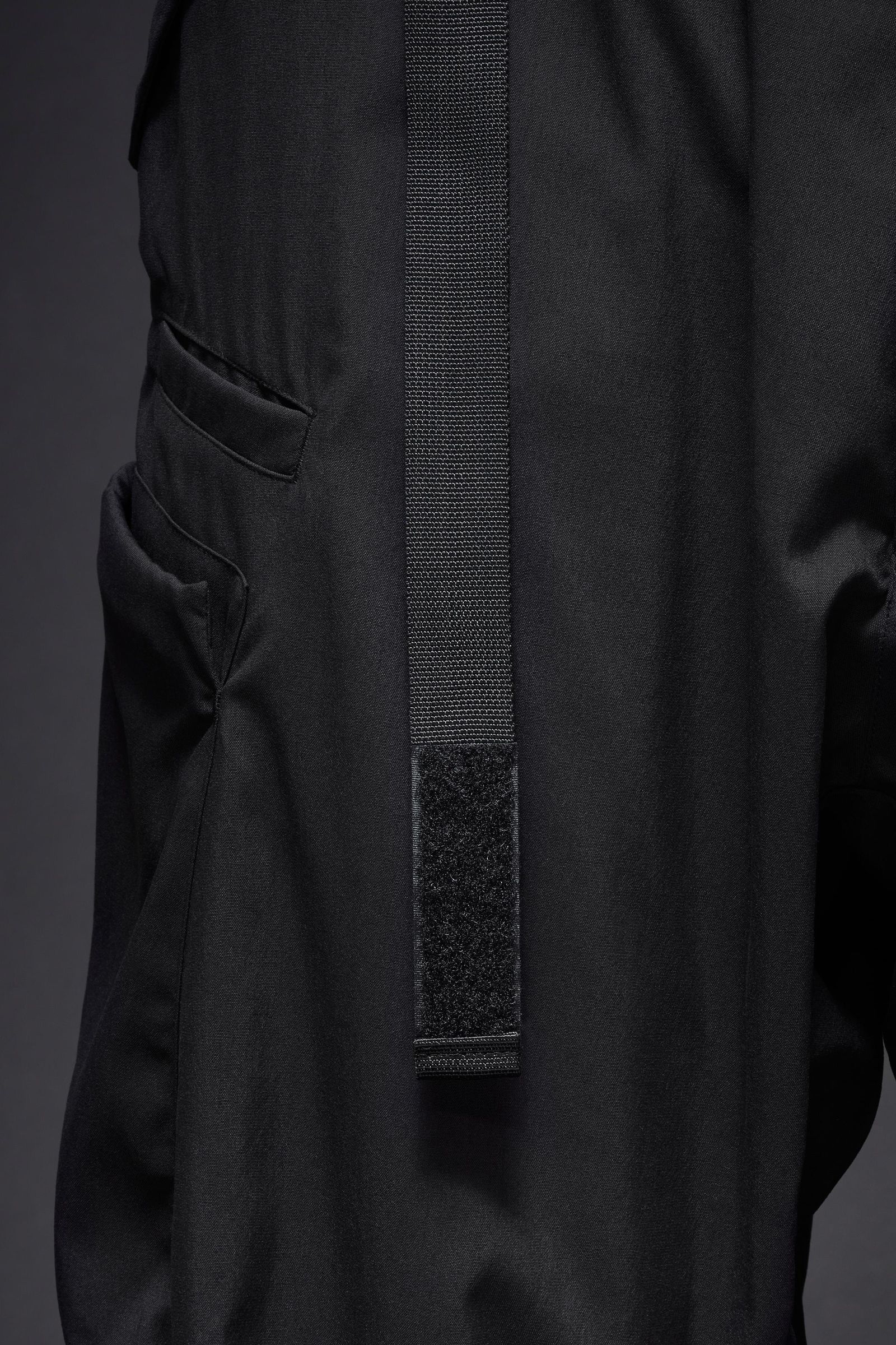 【ラスト1点】P55-M / Nylon Stretch Cargo Trouser / ナイロンストレッチ カーゴトラウザー / パンツ [ワイドフィット][ストレッチ入り] (ブラック)