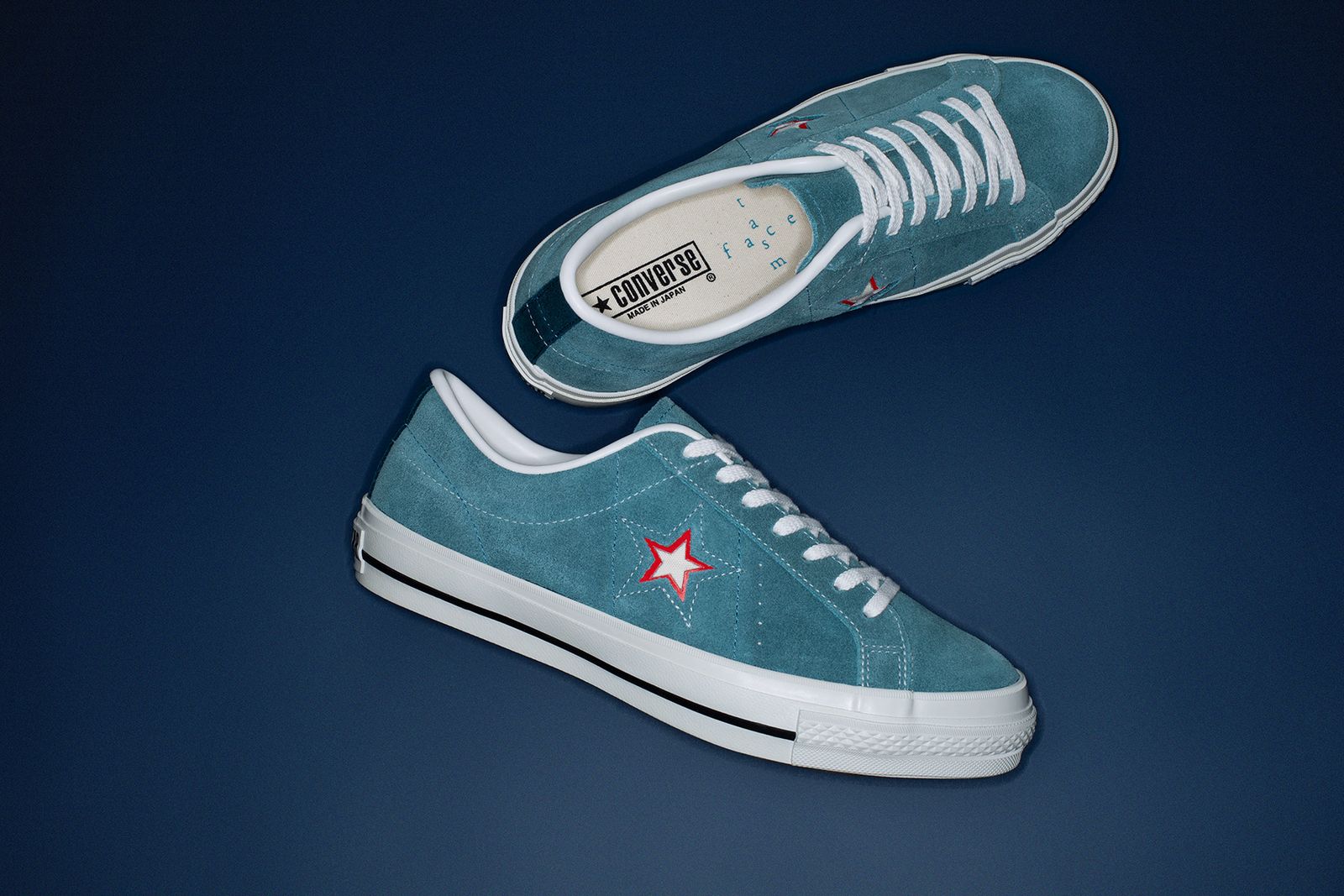 【ラスト1点】【限定】FACETASM x CONVERSE ONE STAR  / ファセッタズム x コンバース / ワンスター(スモークブルー)