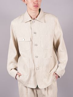 【ラスト1点】 CREPE WORK JACKET / クレープワークジャケット (ベージュ)