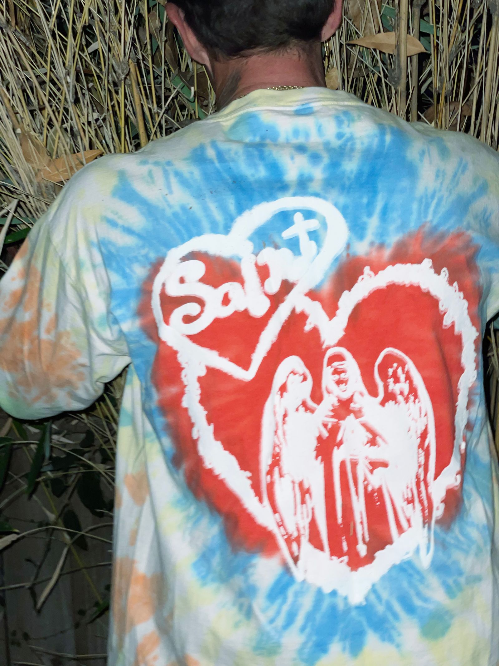 SAINT M×××××× - ラスト1点 / SM-S21-0000-010/LS TEE__TIE DYE