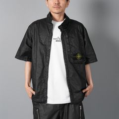 【ラスト1点】1200028 ORGANIC LOOK NYLON PANAMA-TC / 半袖シャツ [ガーメントダイ] (ブラック)