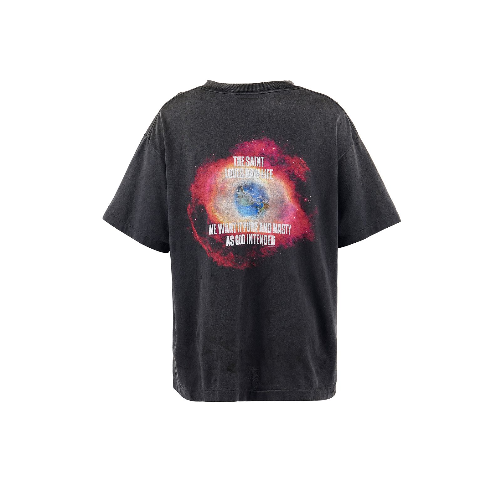 SAINT M×××××× - SM-HR8-0000-013 / SS TEE/OBLITERATE/ BLACK