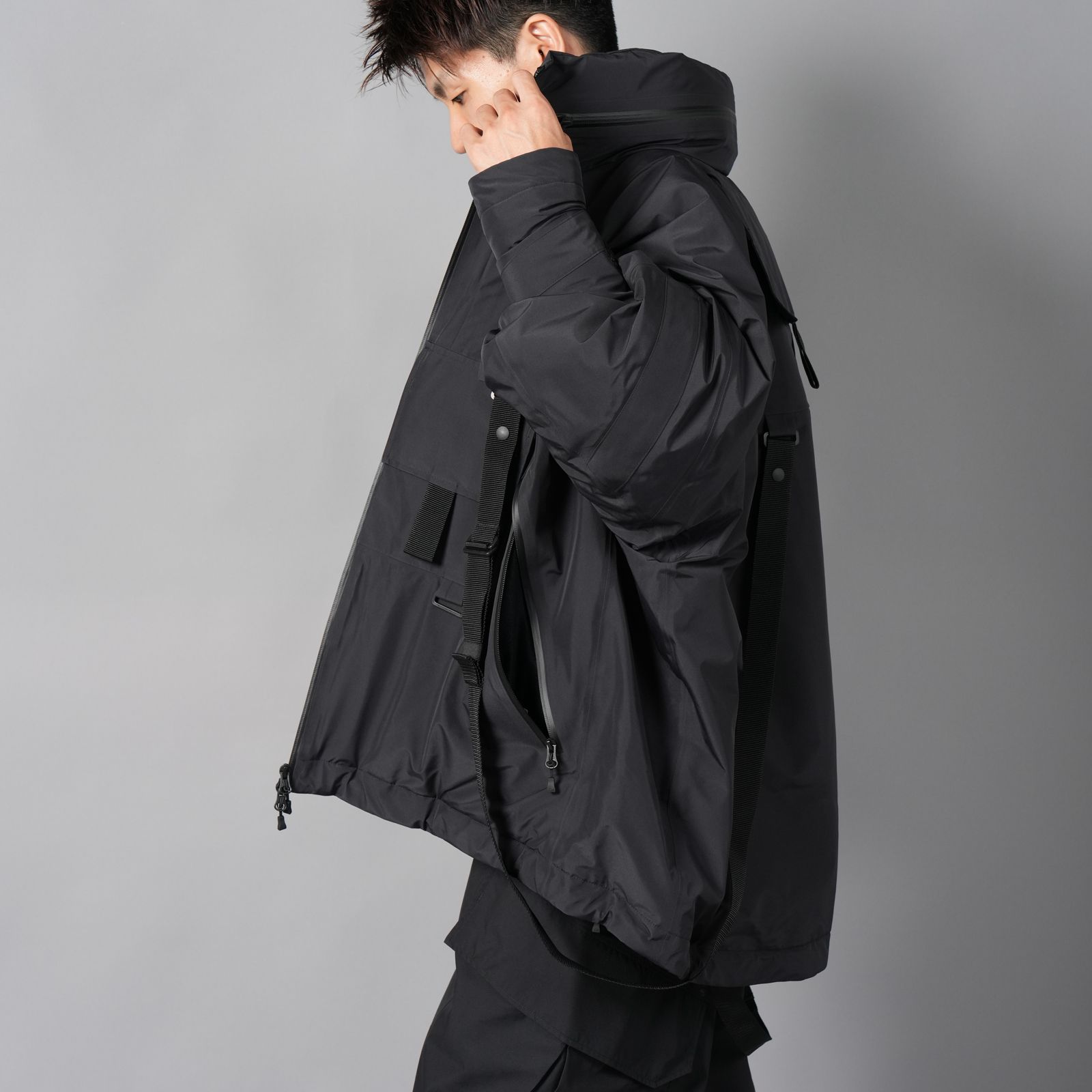 【ラスト1点】【限定】GORE-TEX PRODUCT 40DY/CK 3L x PRIMALOFT COAST GUARD SHELL / ゴアテックス  スリーレイヤー  プリマロフト / ナイロンジャケット (ブラック)