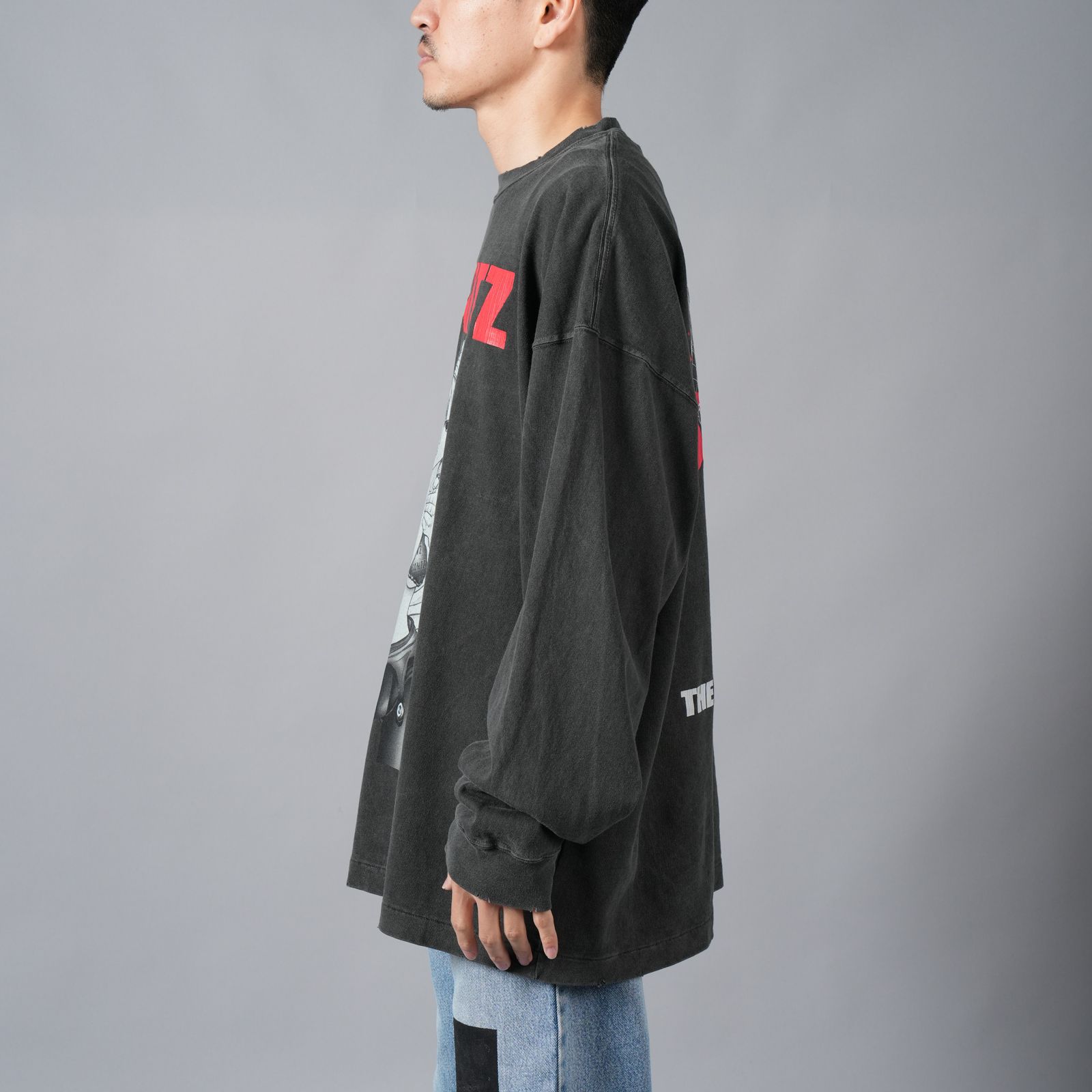 【ラスト1点】[GANTZ / ガンツ]  TGAM24SM002 / L/S TEE / Tシャツ (ブラック)