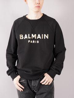 BH1 C&S SWEAT FOIL-LOGO / ゴールド ホイールロゴ スウェット (クルーネック) / ブラック/ 定番商品 / メンズ