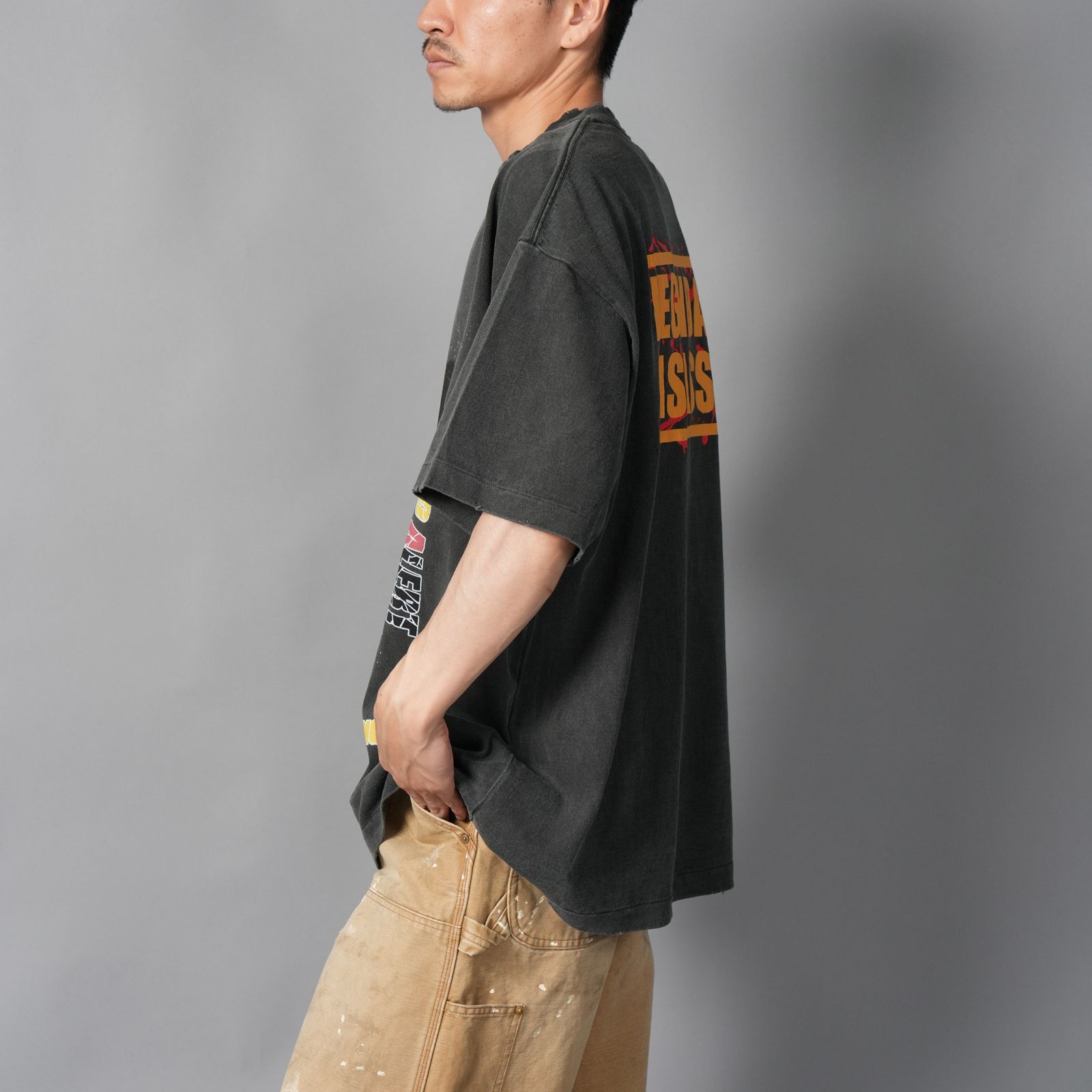 [SAKAMOTODAYS]  TSDM25SM001 /S/S T-Shirt  (SAKAMOTO)  / Tシャツ (ブラック)