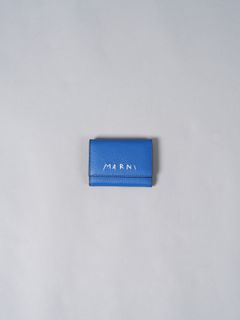 【ラスト1点】 KEY HOLDER / ブルー レザー製キーホルダー、マルニメンディング装飾 / キーホルダー (ブルー)