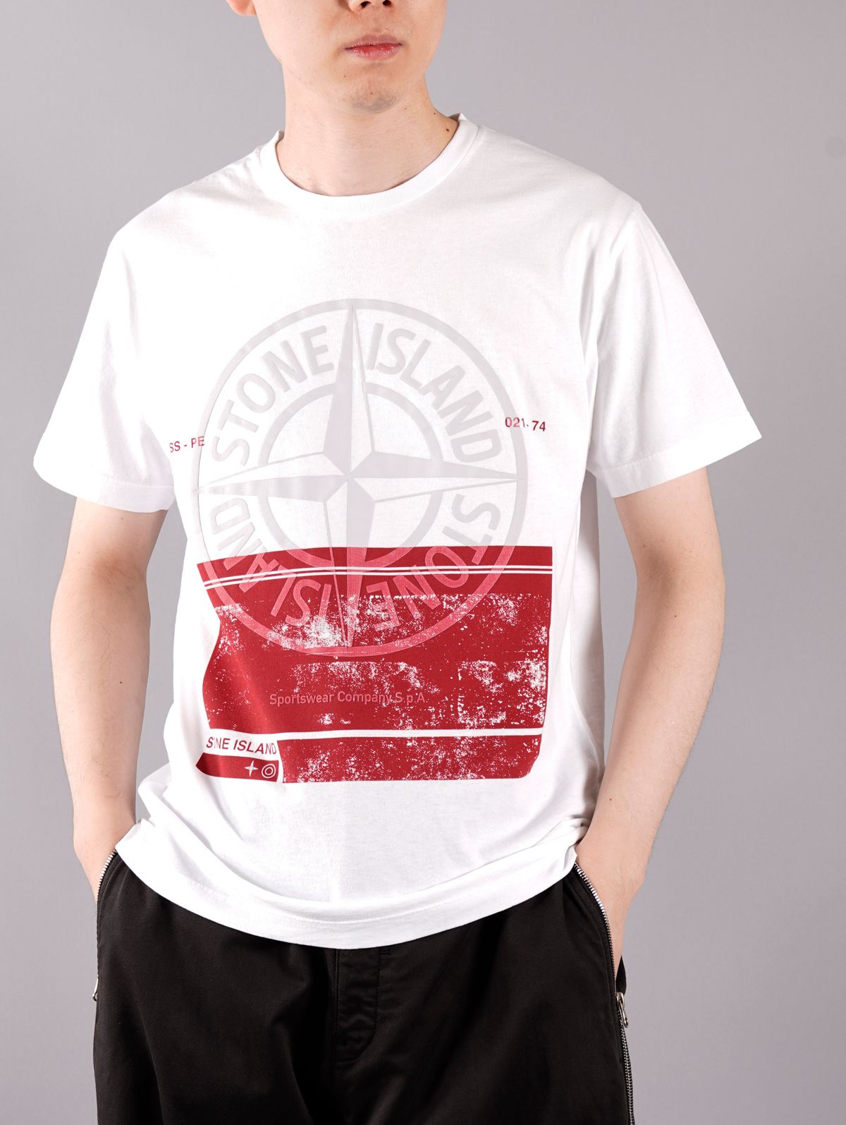 ラスト1点 / 2NS65 'BLOCK ONE' / ブロック ワン Tシャツ (ホワイト)