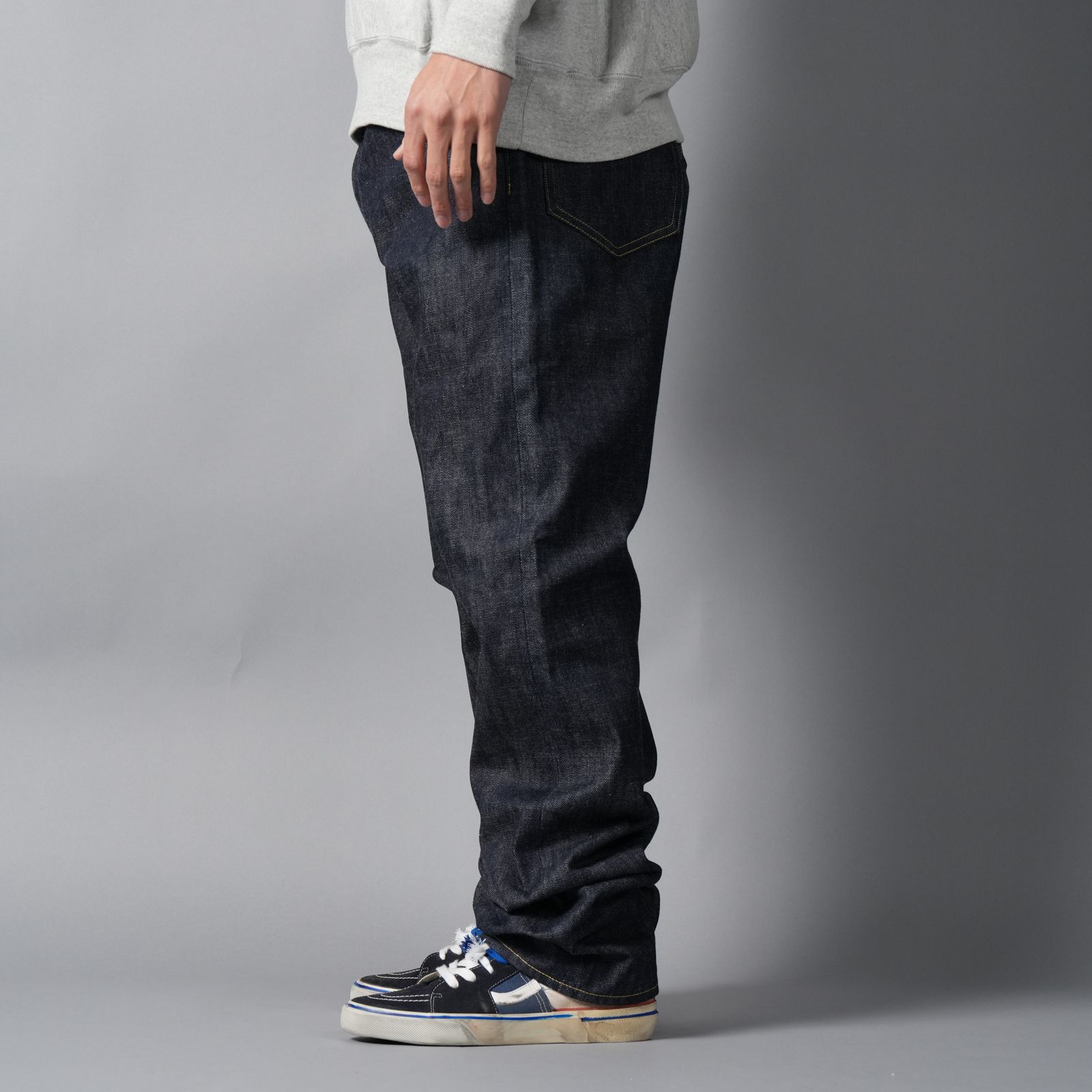 【残りわずか】【コラボ】SM-HR1-0000-C61 / BB_DENIM PNT /  5PKTS REGID / BLUE / デニムパンツ (ブルー)