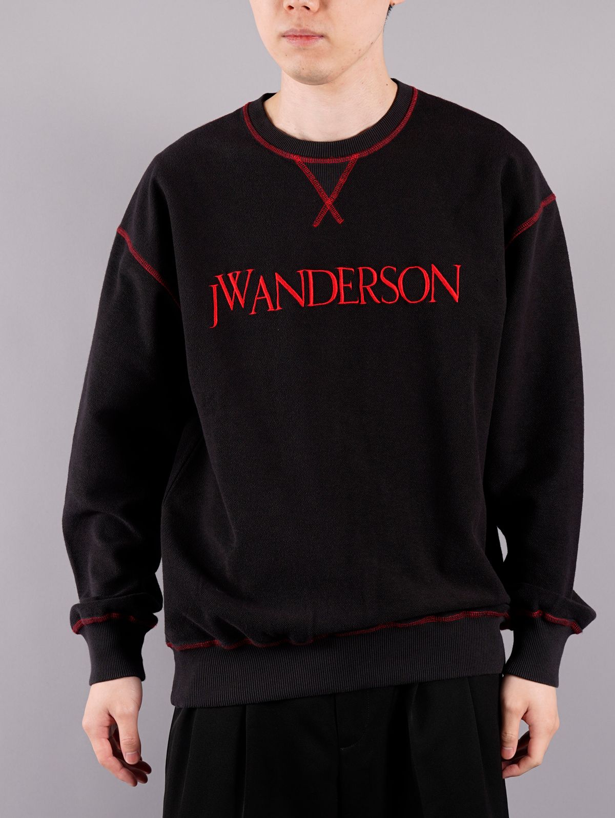 JW ANDERSON - ラスト1点 / INSIDE-OUT CONTRAST SWEATSHIRT