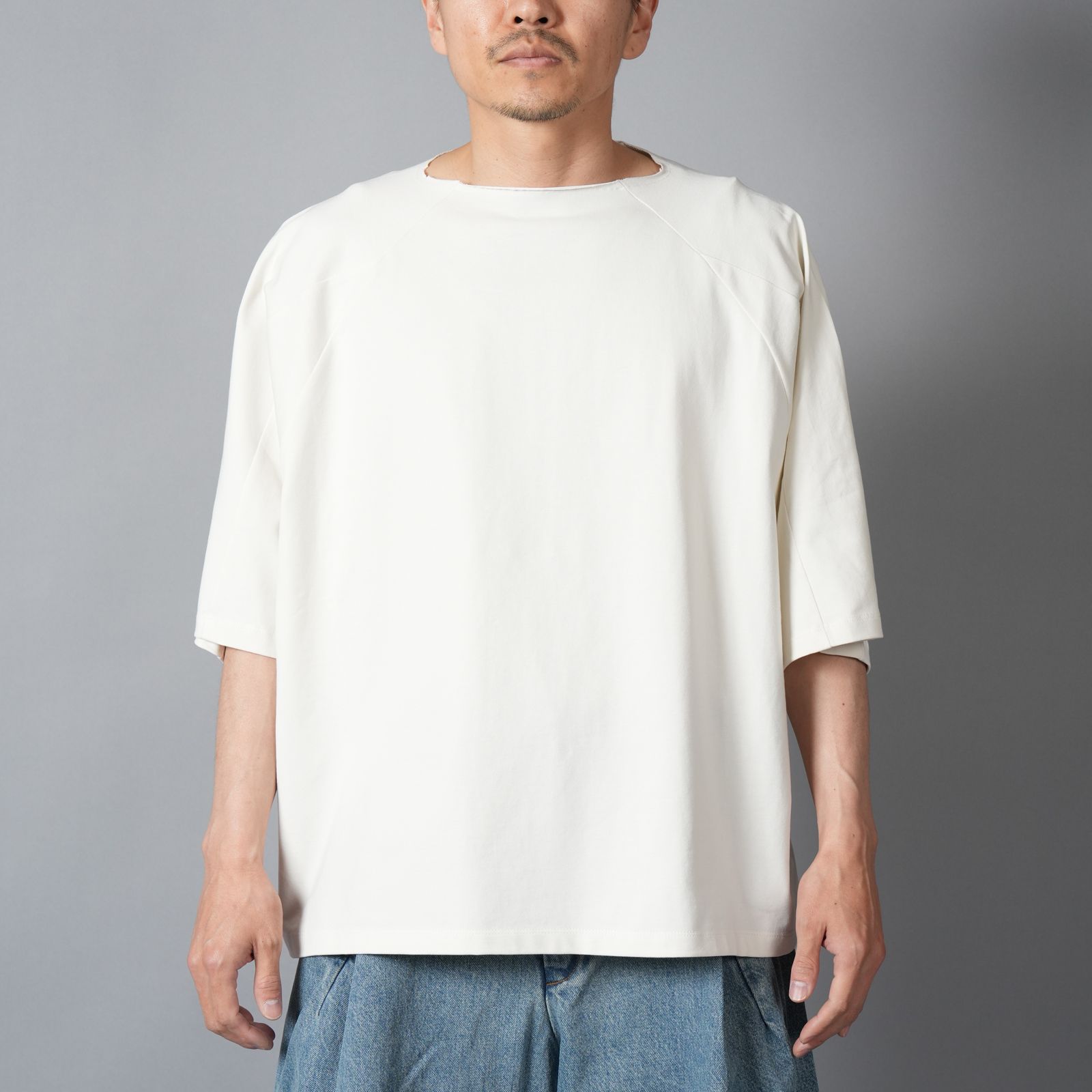BOX CUT TEE / ボックスカットTシャツ (フラットホワイト)