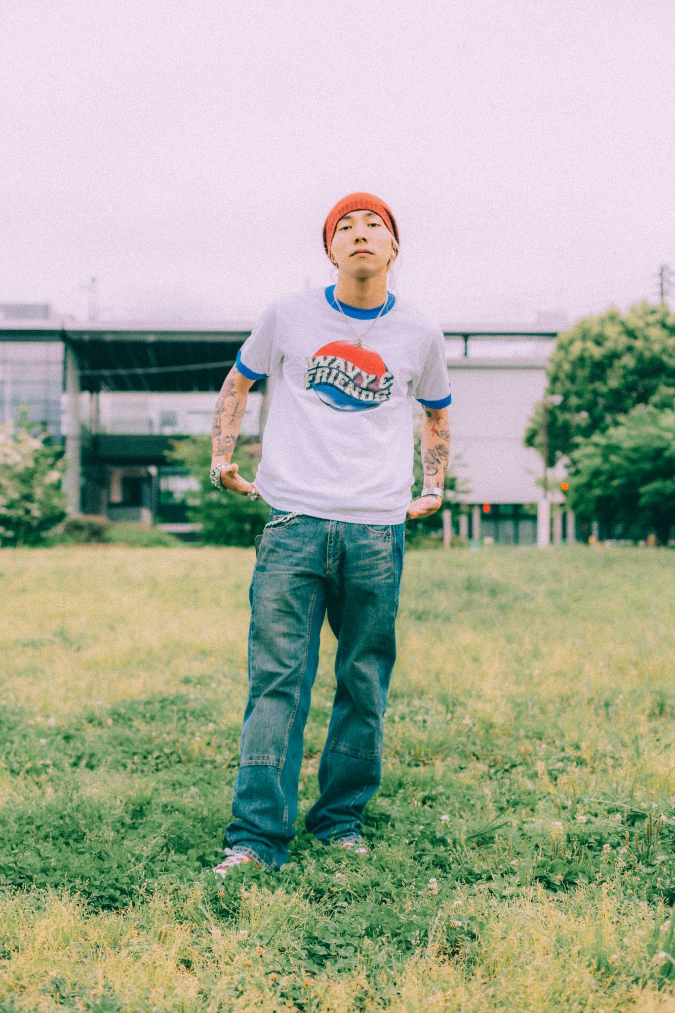 WTY-002 / Tシャツ (ホワイト/ブルー)