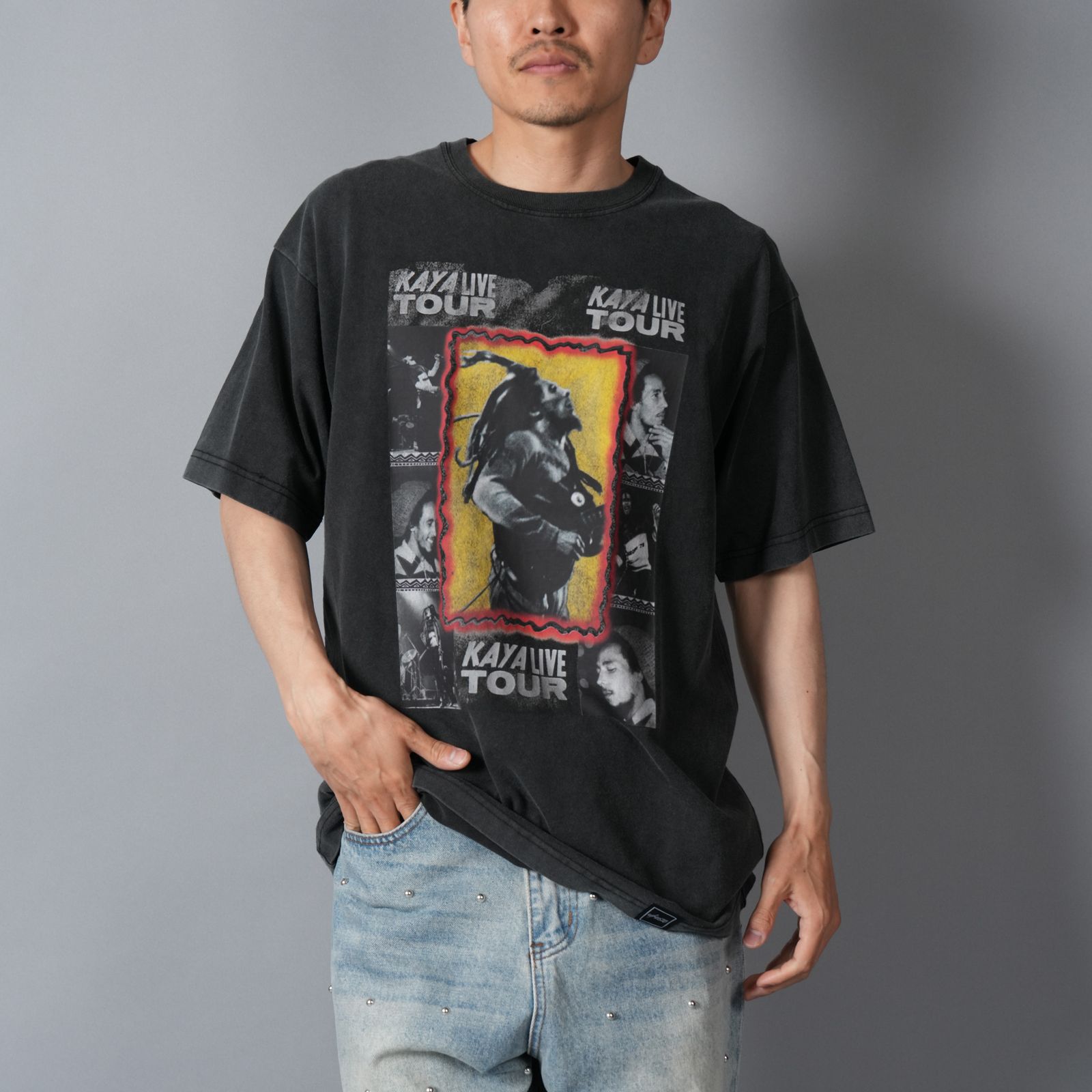 【残りわずか】 UIZZ-22567 / BOB MARLEY / ボブマーリー / Tシャツ (ブラック)