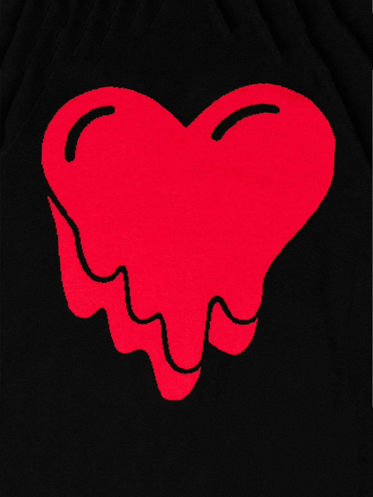 ラスト1点 / EU HEART CARDIGAN  / カーディガン (ブラック)