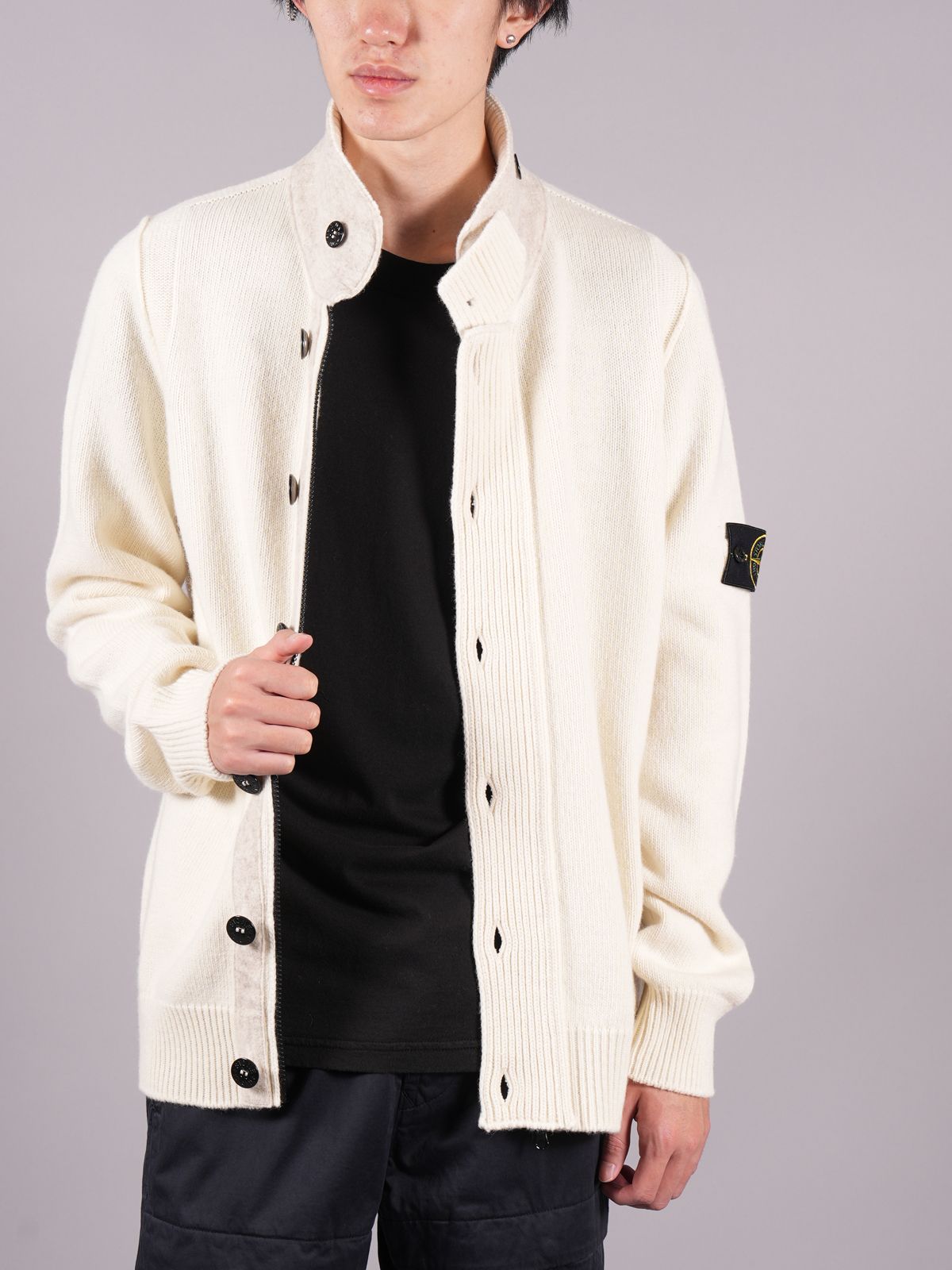 STONE ISLAND - 【ラスト1点】 Knit Cardigan Lambs Wool / ニット ...