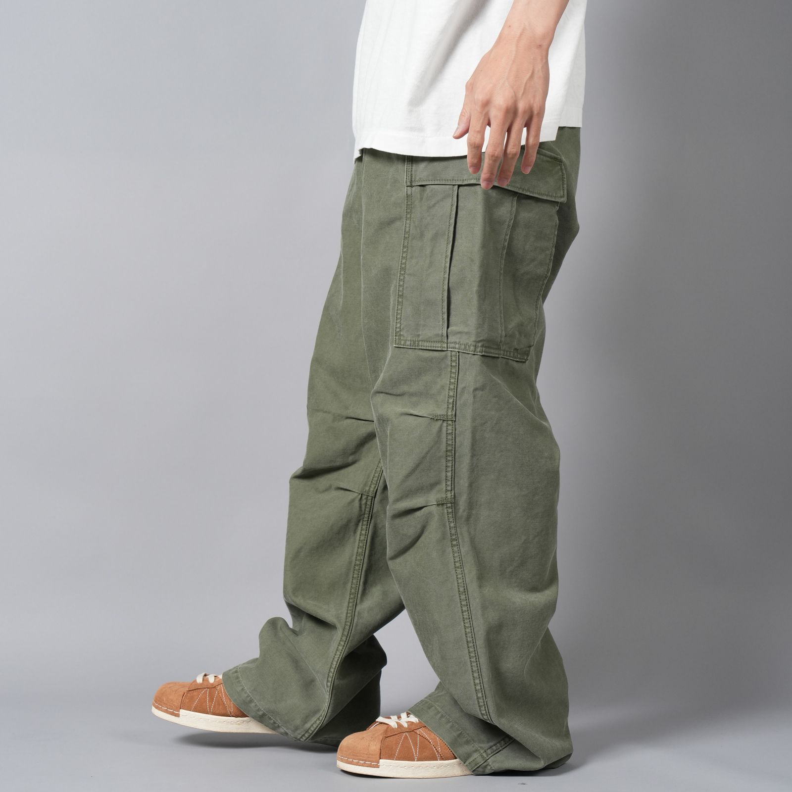 【ラスト1点】 Cargo Pants  / カーゴパンツ  (カーキ)