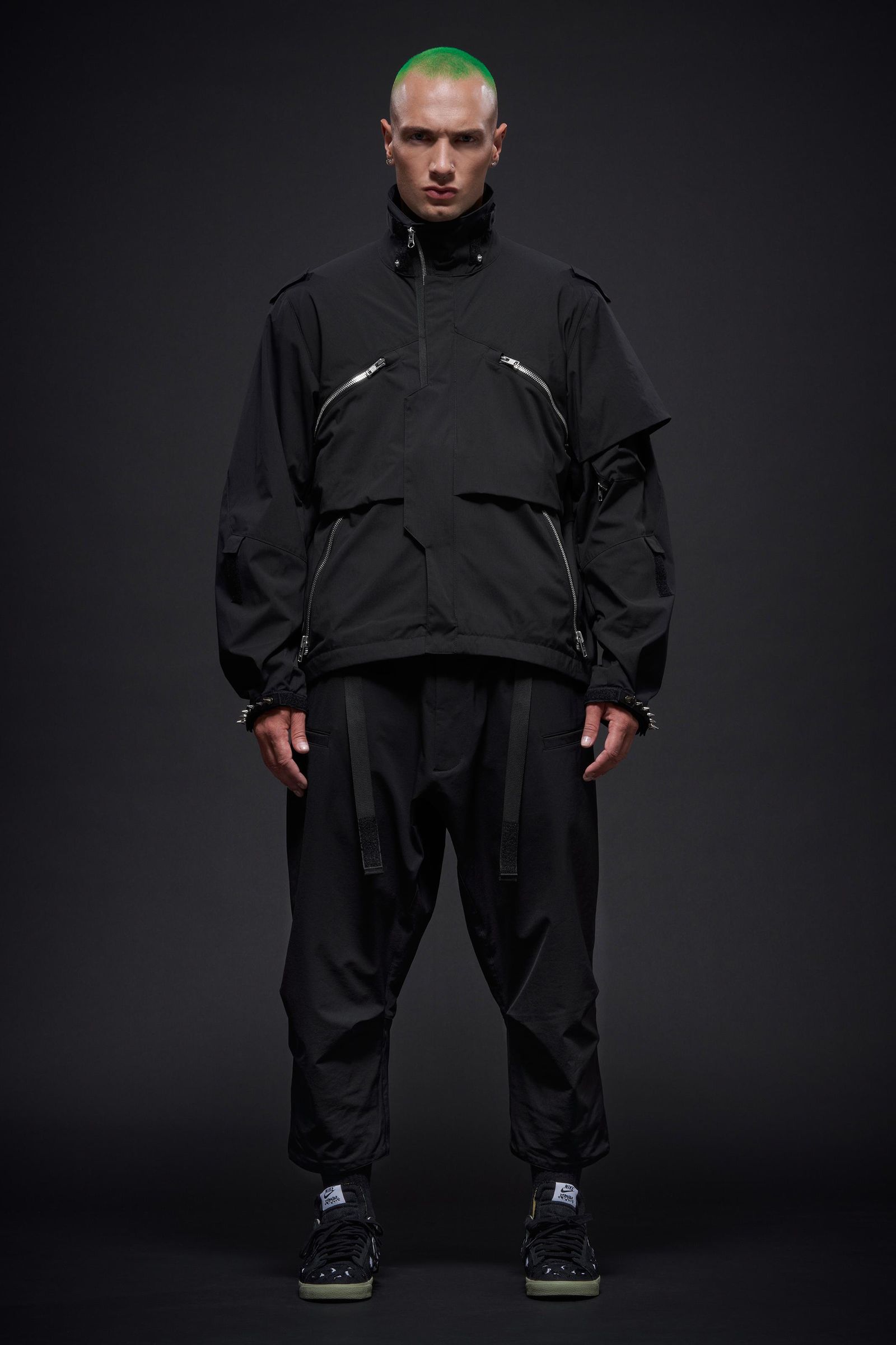 【ラスト1点】J1WB-E / Encapsulated Nylon Interops Jacket Gen. 1 / エンキャプスレイテッド ナイロン インターロプス ジャケット  [ワイドフィット] (ブラック)
