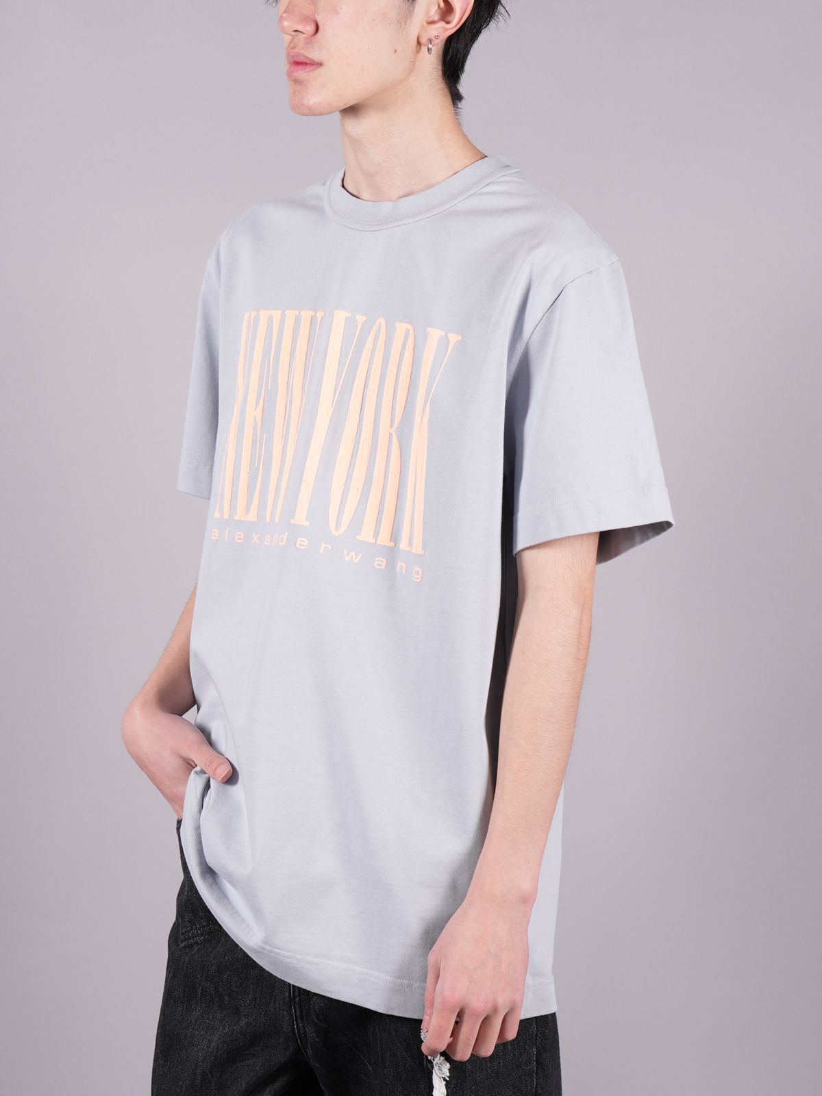 ALEXANDER WANG - 【ラスト1点】 SHORT SLEEVE TEE WITH NY PUFF ...