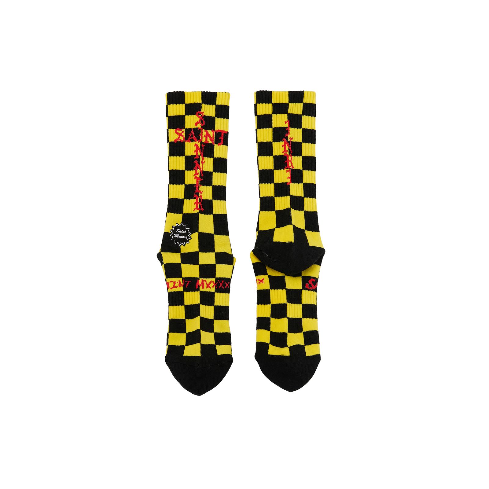 SM-MK1-0000-105 / SOCKS / CHECK / BLACK+YELLOW / ソックス  (ブラック/イエロー)