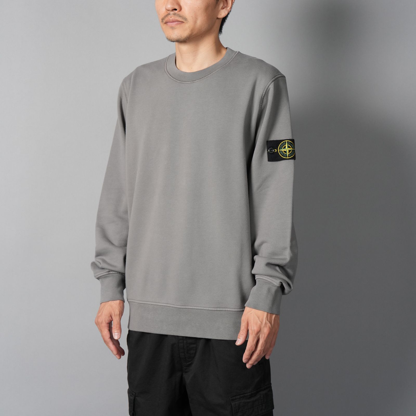 【定番アイテム】 6100060 / ORGANIC COTTON FLEECE / トレーナー / クルーネックスウェット 【ガーメントダイ】  (セメント)