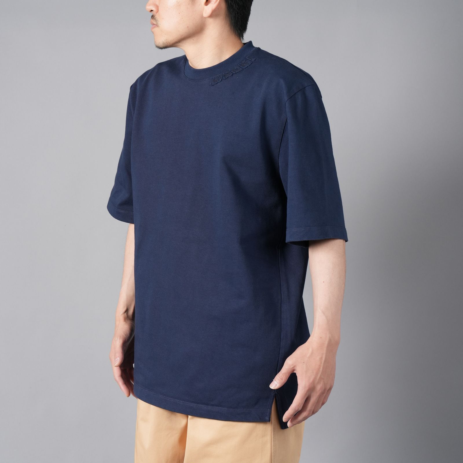 MARNI - 【残りわずか】マルニパッチ付き オーガニックコットン製 オーバーサイズTシャツ (ネイビー) | Confidence