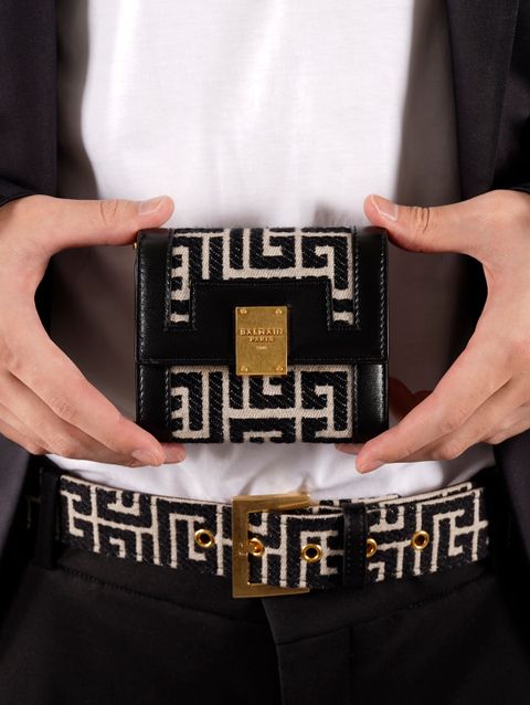 BF1 1945 FLAP COMPACT WALLET-MONOGRAM / モノグラム ジャカード コインポーチ (ミニ財布) / ブラウン / カーフスキン / 定番商品 / メンズ