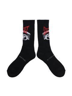 SM-A22-0000-101 / SOCKS / EYE / BLACK / ソックス アイ   (ブラック)