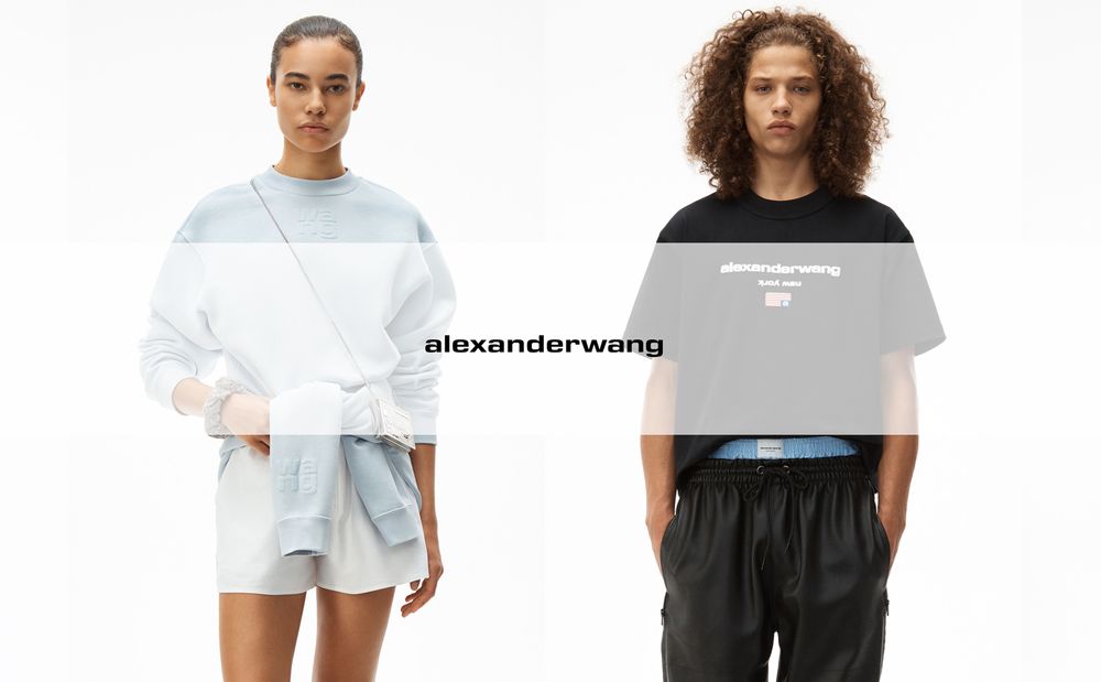alexander wang / ユニセックスで着用可能なオーバーサイズのフーディー