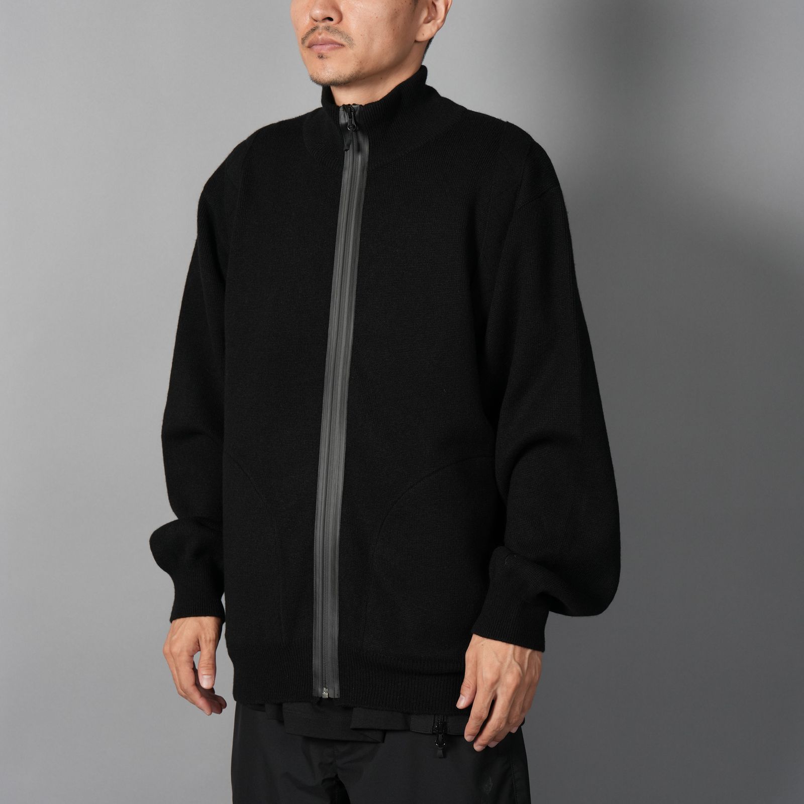 【限定】CASHMERE DRIVER'S KNIT / カシミア ドライバーズニット (ブラック)