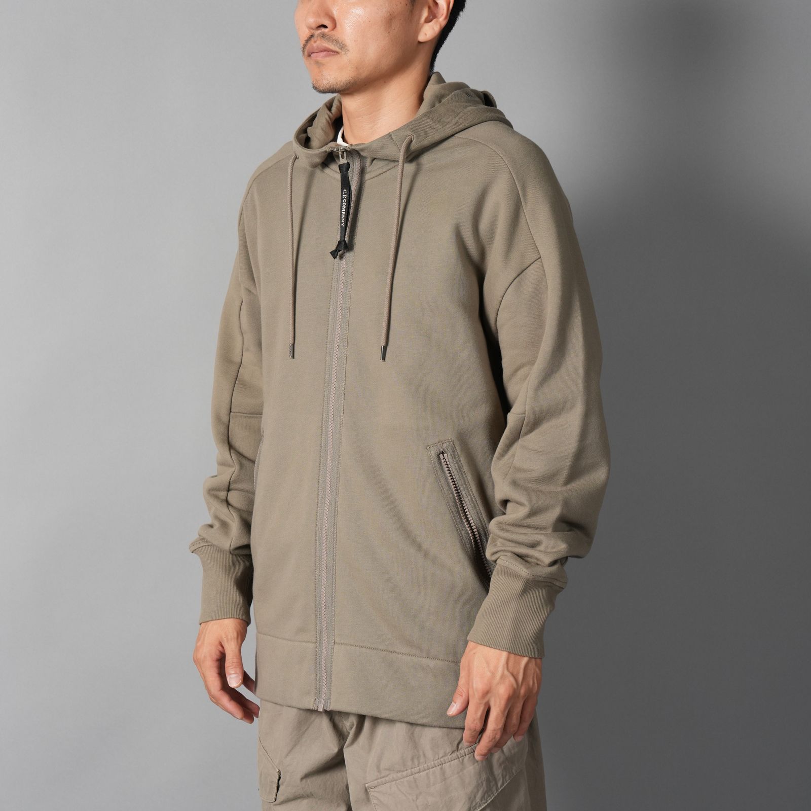 Diagonal Raised Fleece Goggle Zip Sweatshirt / ジップフーディー (フォールンロック)